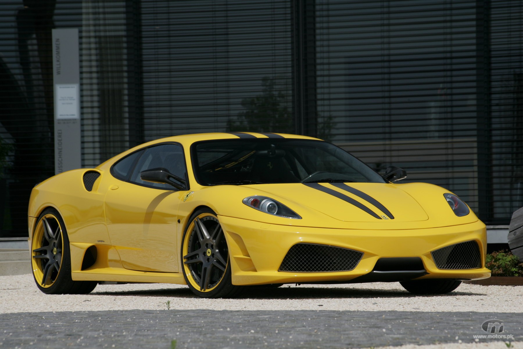 ferrari f430 scuderia yellow wallpaper